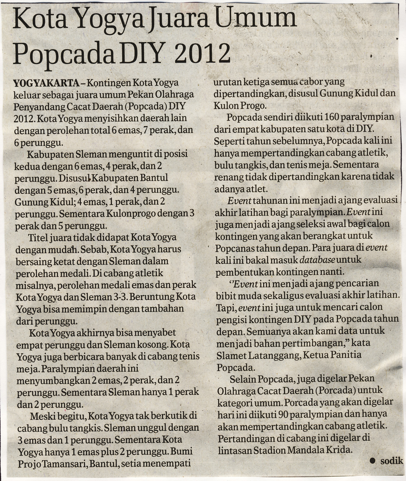 Kliping jogja terbaru